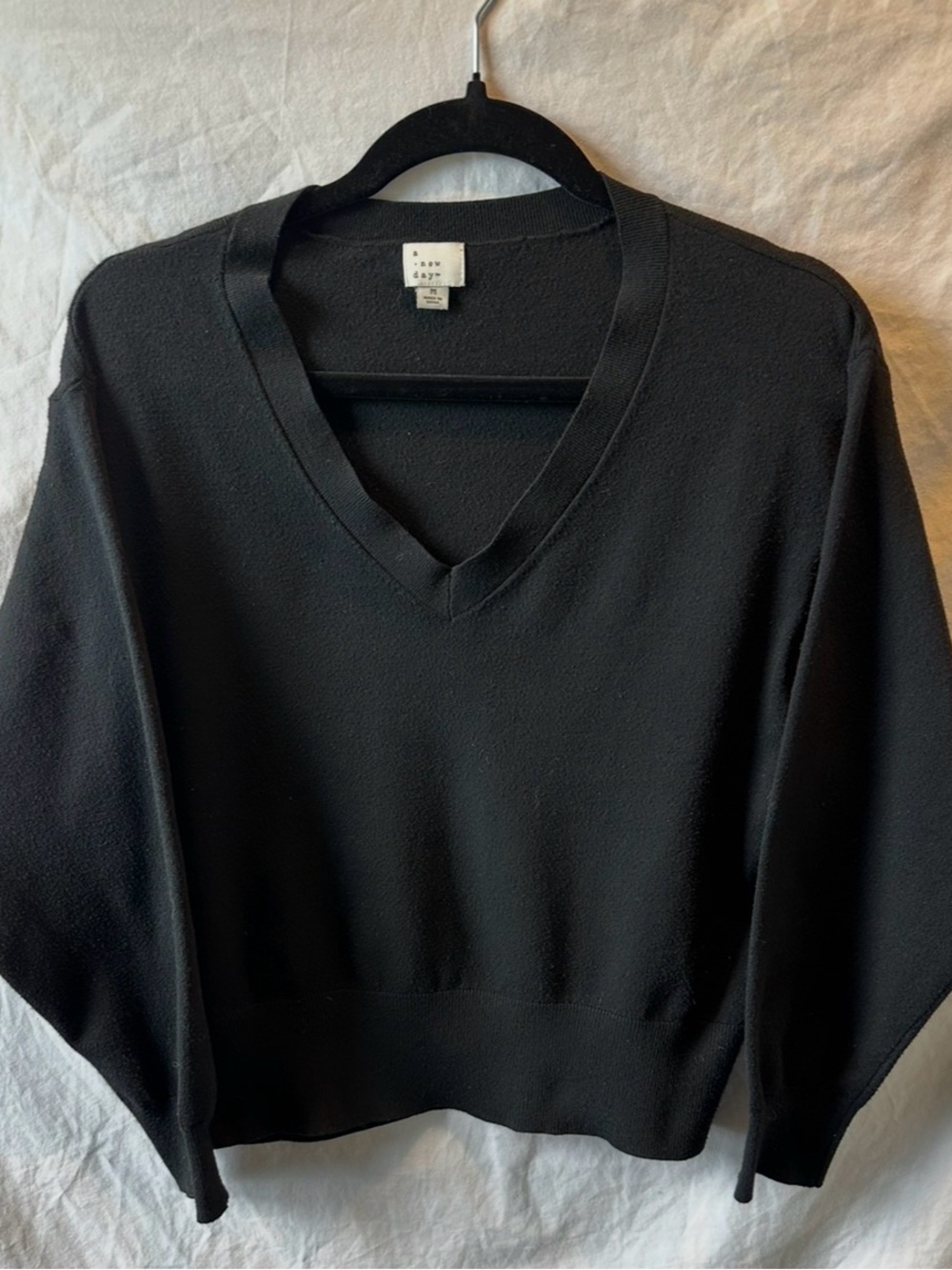 a new day Women’s Black V-Neck Sweater